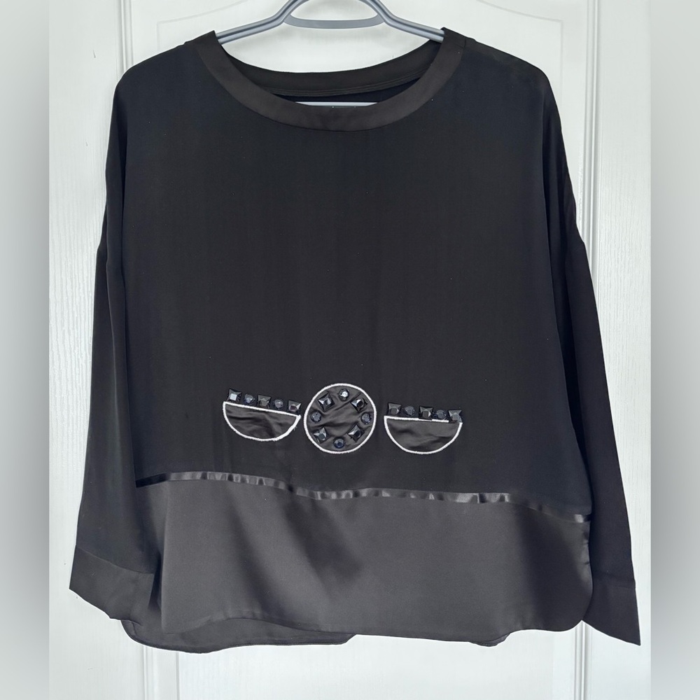 Vintage | Black Blouse Top
